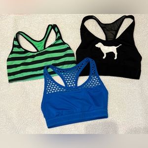 PINK Victoria Secrets sports bras bundle of 3 size medium